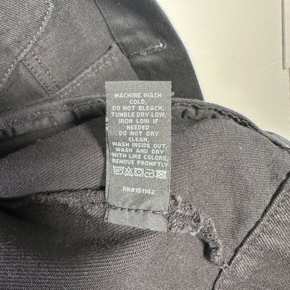 Fashion Nova VANCE Men Black Denim Jacket Red Striped Sleeves Splatter Large NWT - Picture 3 of 7